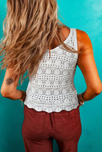 Load image into Gallery viewer, Trendy Hollowed Knit V Neck Drawstring Sweater Vest
