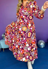 Load image into Gallery viewer, Tiered Floral Flowy Maxi Dress
