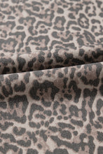 Load image into Gallery viewer, Leopard Frayed Edge Wide Leg High Waist Jeans
