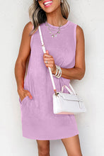 Load image into Gallery viewer, Mineral Wash Tank Mini Dress with Pockets
