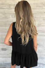 Load image into Gallery viewer, Sleeveless Buttoned Front Ruffle Hem Tunic Shirt
