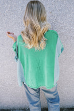 Load image into Gallery viewer, Colorblock Stitching Patchwork Buttoned Long Sleeve Top
