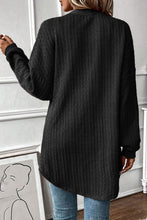 Load image into Gallery viewer, Textured Knit Side Pockets Open Front Cardigan
