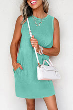 Load image into Gallery viewer, Mineral Wash Tank Mini Dress with Pockets
