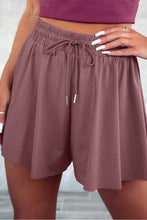 Load image into Gallery viewer, Drawstring Elastic Waist Layered Flowy Shorts
