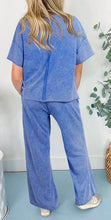 Load image into Gallery viewer, Floral Patch Exposed Seam Raw Edge Pants Set
