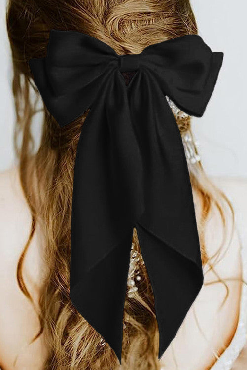 Satin Bow Hair Clip