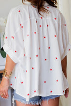 Load image into Gallery viewer, Little Stars Printed Loose Half Sleeve Loose Shirt
