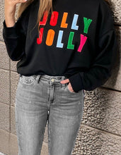 Load image into Gallery viewer, Chenille Holly Jolly Graphic Long Sleeve Top
