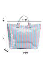 Load image into Gallery viewer, Glossy Striped Large Tote Bag
