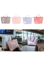 Load image into Gallery viewer, Glossy Striped Large Tote Bag
