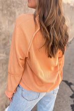 Load image into Gallery viewer, Long Sleeve V Neck Corded Top
