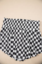 Load image into Gallery viewer, Checkerboard T Shirt and High Waist Skorts 2 Piece Outfit
