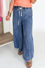 Load image into Gallery viewer, Plus Size Drawstring High Waist Straight Leg Jeans
