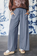 Load image into Gallery viewer, High Frilled Detail Wide Leg High Waist Knit Pants
