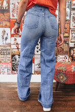 Load image into Gallery viewer, Tailored Center Seam Detail Straight Loose High Rise Jeans
