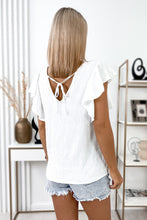 Load image into Gallery viewer, V Neck Ruffle Sleeve Loose Top
