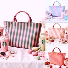 Load image into Gallery viewer, Glossy Striped Large Tote Bag
