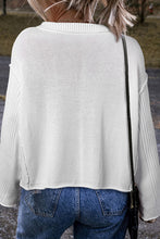 Load image into Gallery viewer, Collared Button-up Loose Fit Casual Sweater
