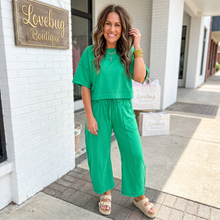 Load image into Gallery viewer, Drop Shoulder Boxy Tee and Barrel Pants Set
