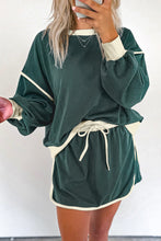 Load image into Gallery viewer, Contrast Loose Pullover and Skirt Set
