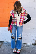 Load image into Gallery viewer, Sherpa Plaid Vest
