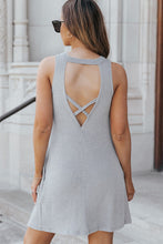 Load image into Gallery viewer, Crisscross Cut-out Back Knit Sleeveless Dress
