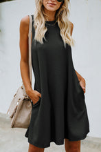 Load image into Gallery viewer, Crisscross Cut-out Back Knit Sleeveless Dress

