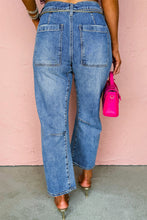 Load image into Gallery viewer, High Waist Straight Leg Ankle Jeans
