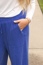 Load image into Gallery viewer, Corded Drawstring High Waist Pocket Plus Size Wide Leg Pants
