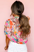 Load image into Gallery viewer, Tropical Vacation Vibe Printed Button Up Short Sleeve Shirt
