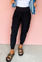 Load image into Gallery viewer, Elastic High Waist Pocketed Cargo Jogger Pants
