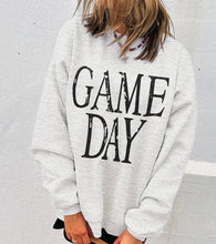 Load image into Gallery viewer, Vintage Washed GAME DAY Graphic Baggy Sweatshirt
