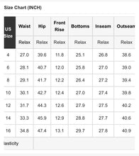 Load image into Gallery viewer, Floral Print Elastic Waist Pull On Casual Jeans
