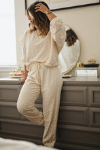 Load image into Gallery viewer, Cheetah Print Two Piece Loose Fit Cozy Loungewear
