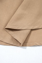 Load image into Gallery viewer, Waffle Patchwork Button Up Frayed Hem Shirt
