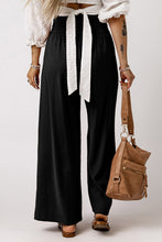 Load image into Gallery viewer, Drawstring Elastic Waist Casual Wide Leg Pants
