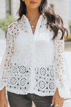 Load image into Gallery viewer, Lace Hollow-out Collar Shirt
