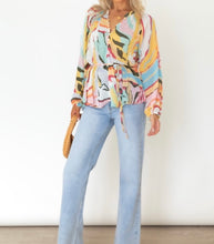 Load image into Gallery viewer, Multicolor Crinkle Long Sleeve Shirt

