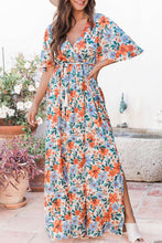 Load image into Gallery viewer, Floral Print Wrap Belted Maxi Dress
