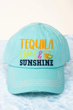 Load image into Gallery viewer, DISTRESSED &#39;TEQUILA LIME &amp; SUNSHINE&#39; CAP
