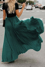 Load image into Gallery viewer, High Waisted Pleated Maxi Skirt
