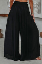 Load image into Gallery viewer, Frill Smocked High Waist Flowy Wide Leg Pants
