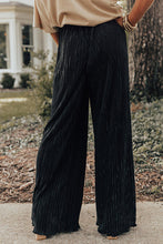 Load image into Gallery viewer, Pleated Drawstring High Waist Wide Leg Pants
