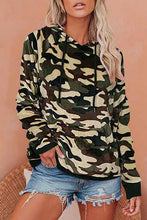 Load image into Gallery viewer, Camo Kangaroo Pocket Plush Hoodie
