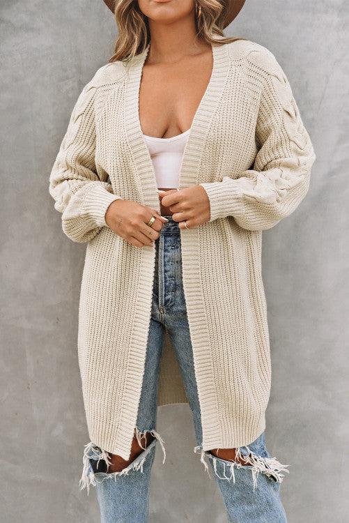 Cable Long Sleeve Cardigan