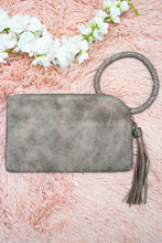 Load image into Gallery viewer, FAUX LEATHER BANGLE CLUTCH
