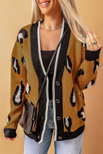 Load image into Gallery viewer, Leopard Button Up Cardigan
