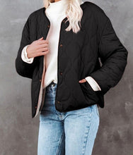 Load image into Gallery viewer, Black Quilted Jacket
