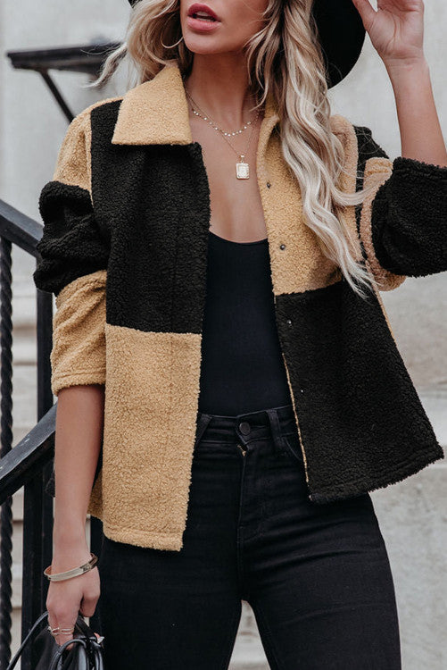 Checkered Sherpa Jacket